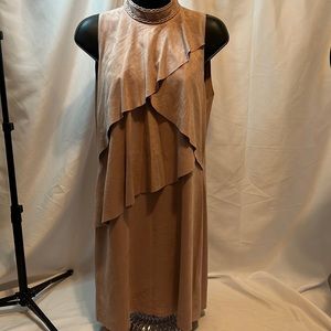 Pretty faux suede dress